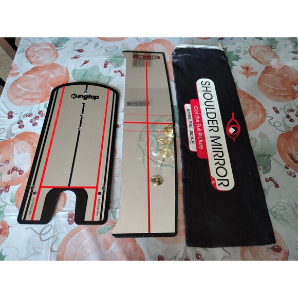 EyeLine Golf Other - Kingtot EyeLine Golf Putter Gate Mirror & Eye Line Shoulder Mirror XL Zip Bag